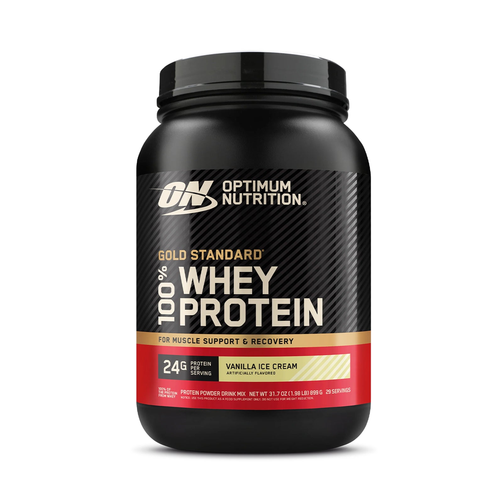 Optimum Nutrition International 100% Whey Gold Standard Gluten Free Vanilla Ice Cream 1.98lb