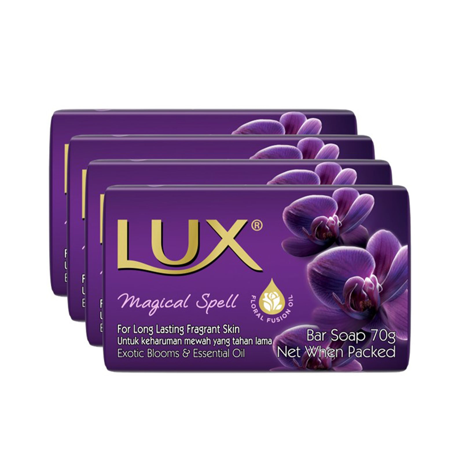 Lux Magical Spell Soap Purple 70g x 4