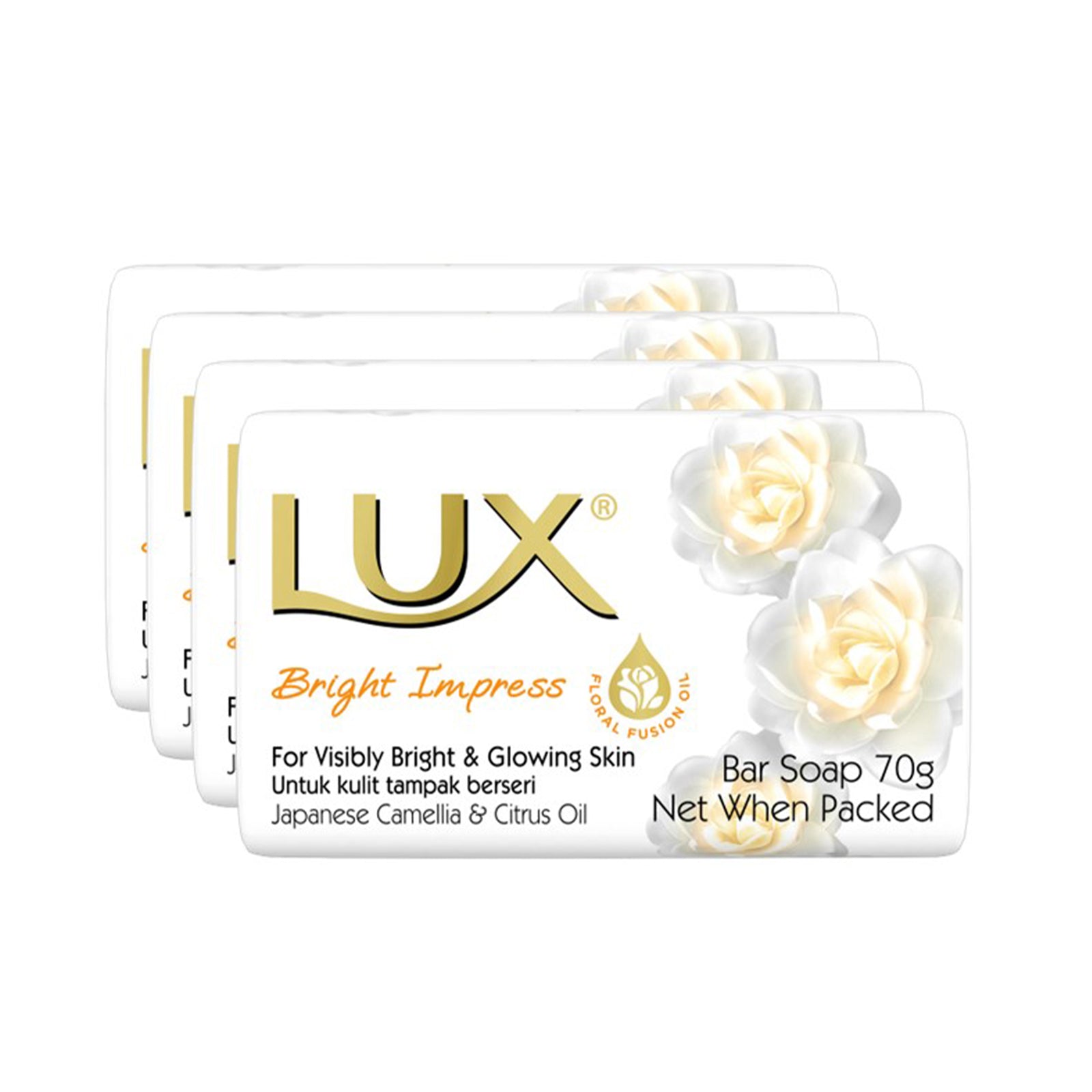 Lux White Impress Soap 70g x 4
