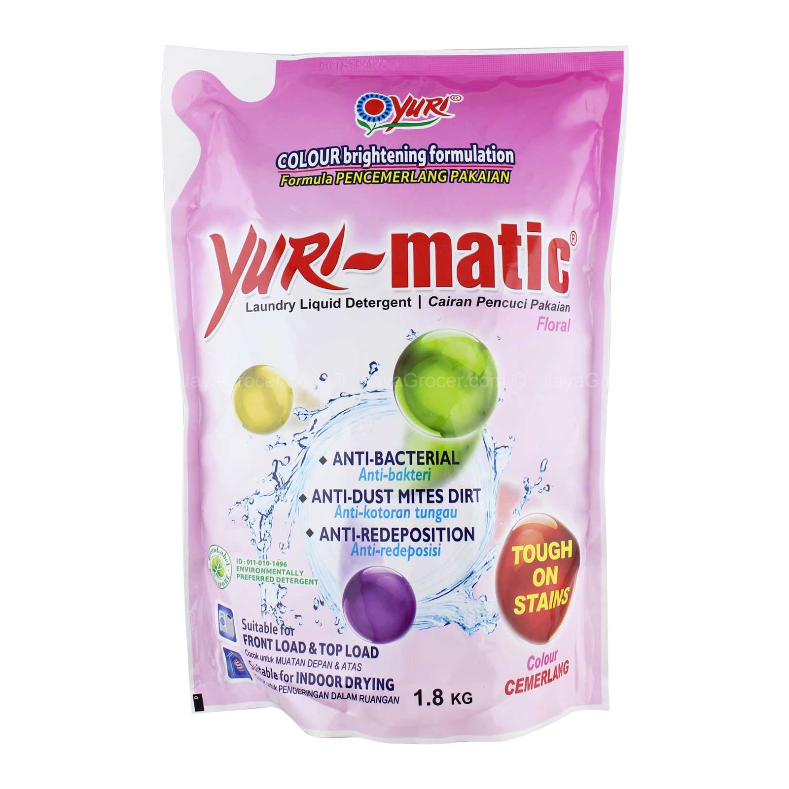 Yuri Matic Liquid Detergent Colour Refill 1.6kg