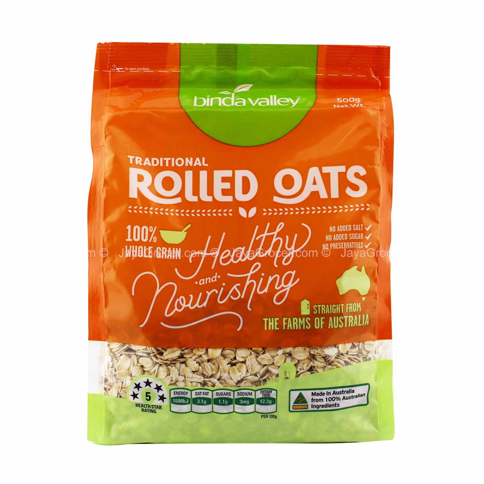 Binda Valley Rolled Oats 500g