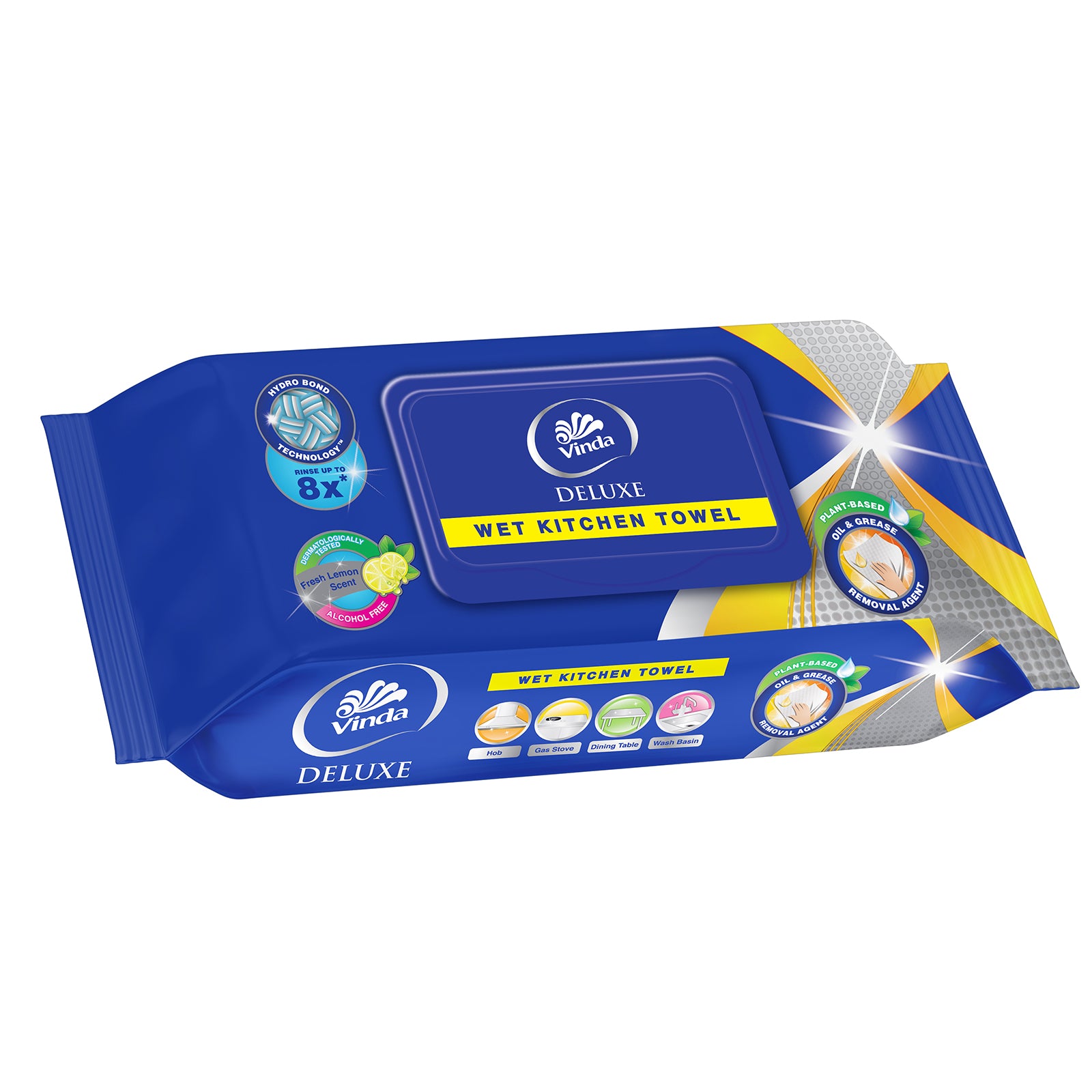 Vinda Deluxe Wet Kitchen Towel 40sheets x 2