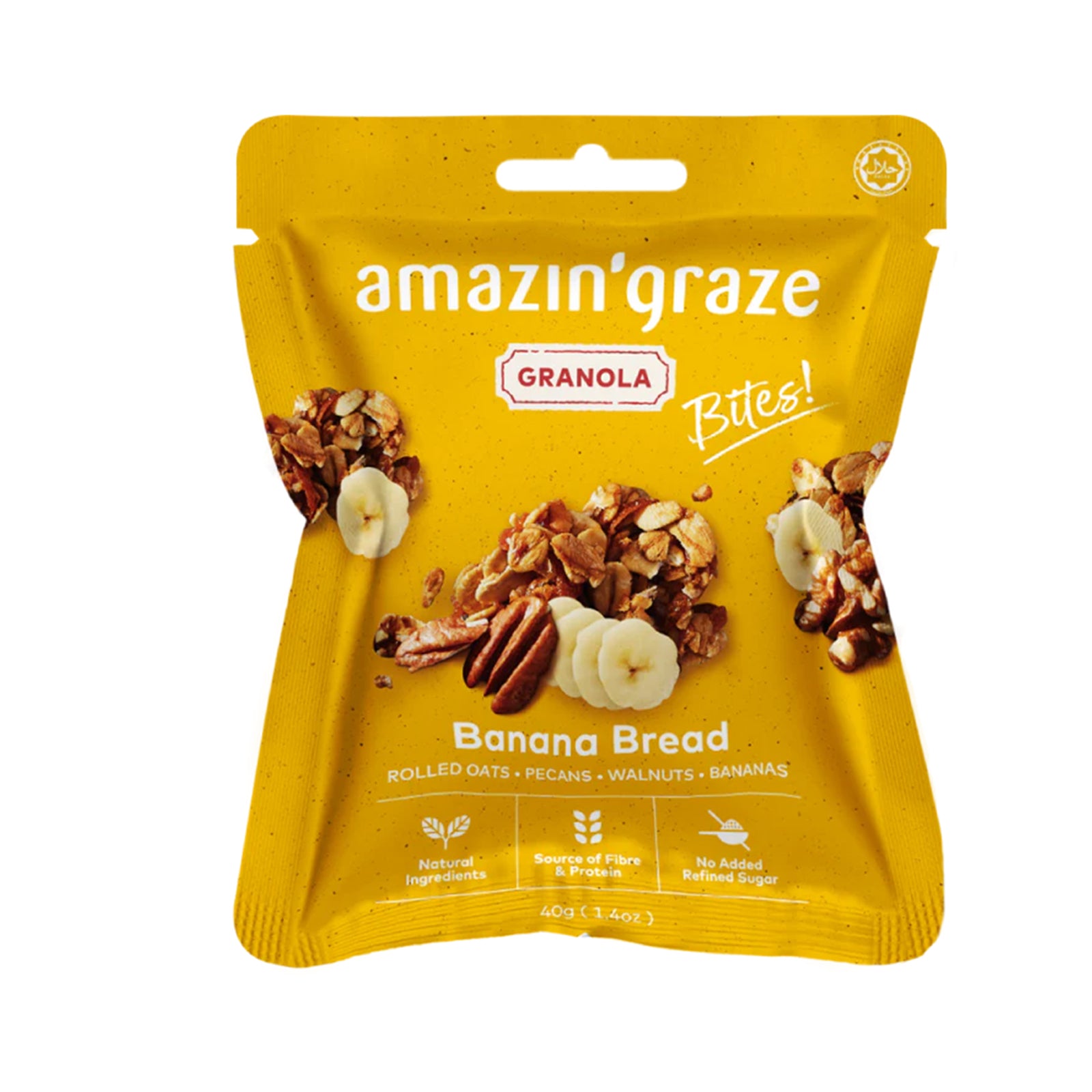 Amazin Graze Banana Bread Granola Bites 40g