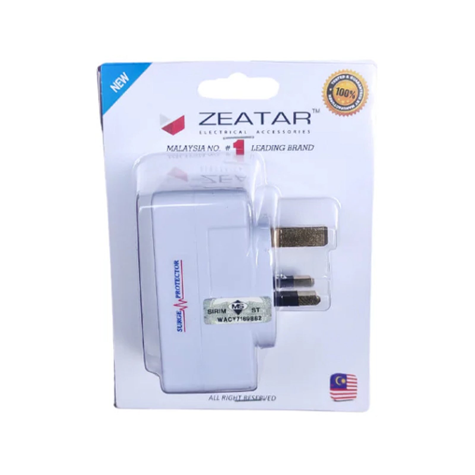 Zeatar Adaptor 2Pin 4Way Adaptor 1unit
