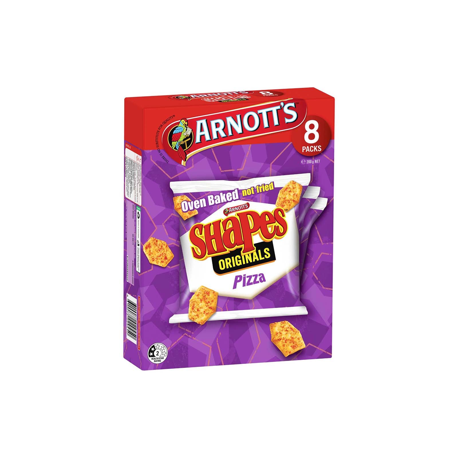 Arnotts Shapes Biscuits Pizza Flavour (Multipack) 200g