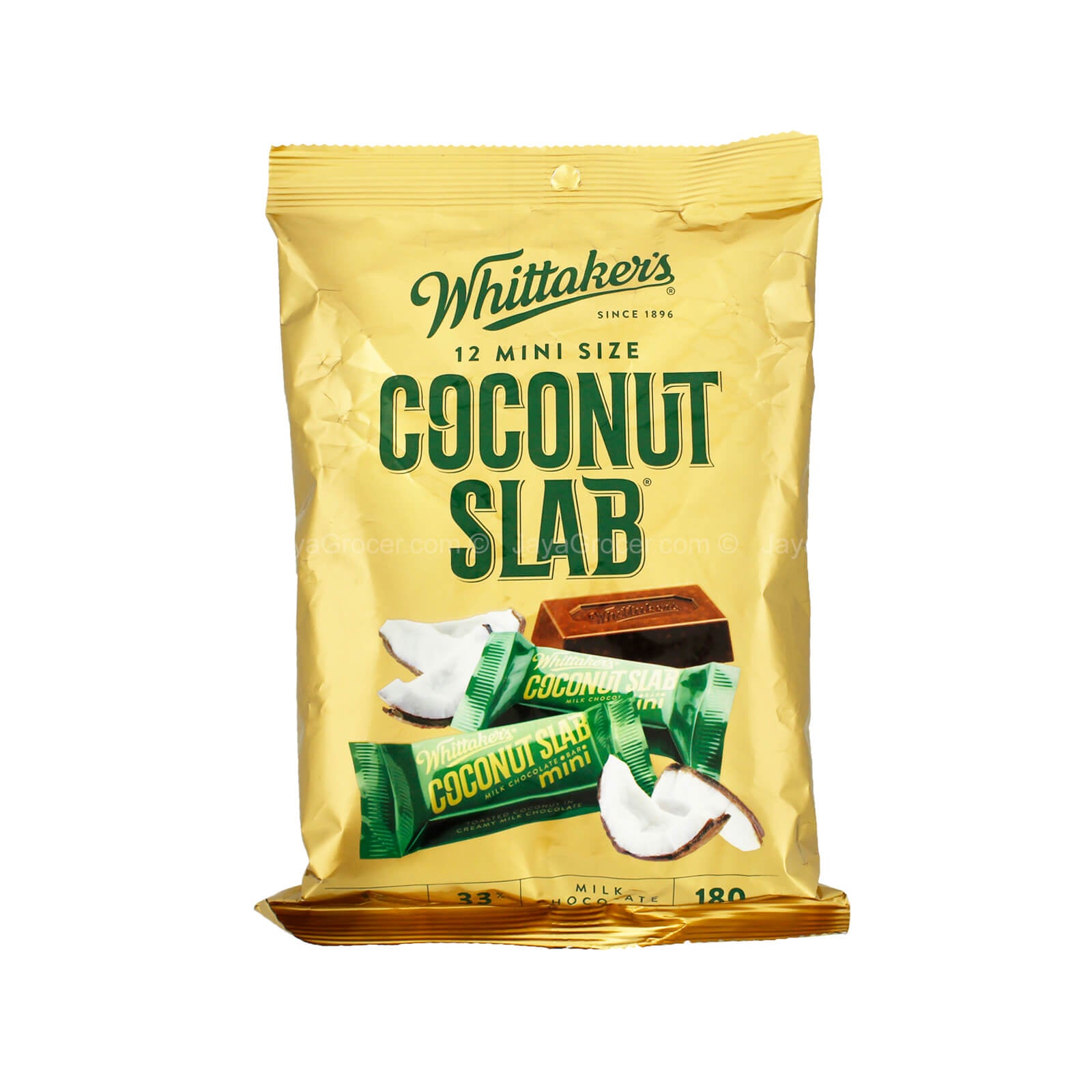 Whittaker’s 12 Mini Chocolate Coconut Slabs 180g