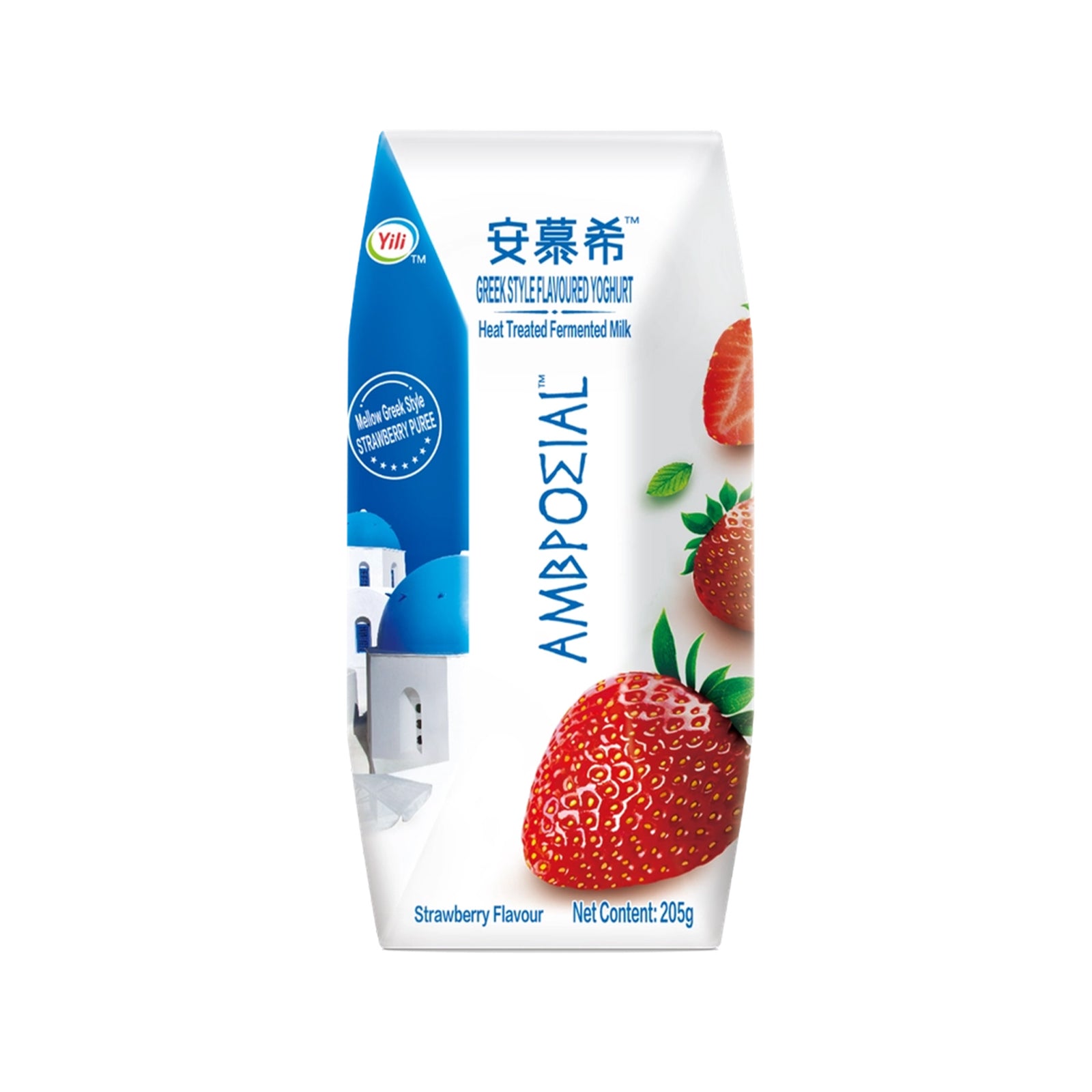 AMBROSIAL GREEK YOGURT STRAWBERRY 205G
