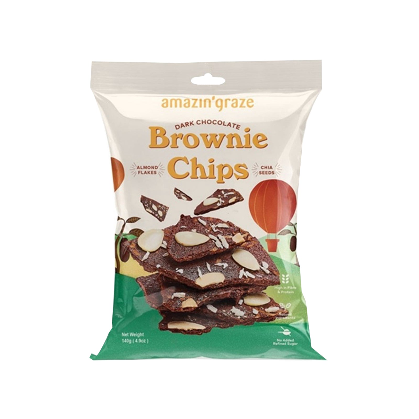 Amazin’ Graze Dark Chocolate Brownie Chips 140g