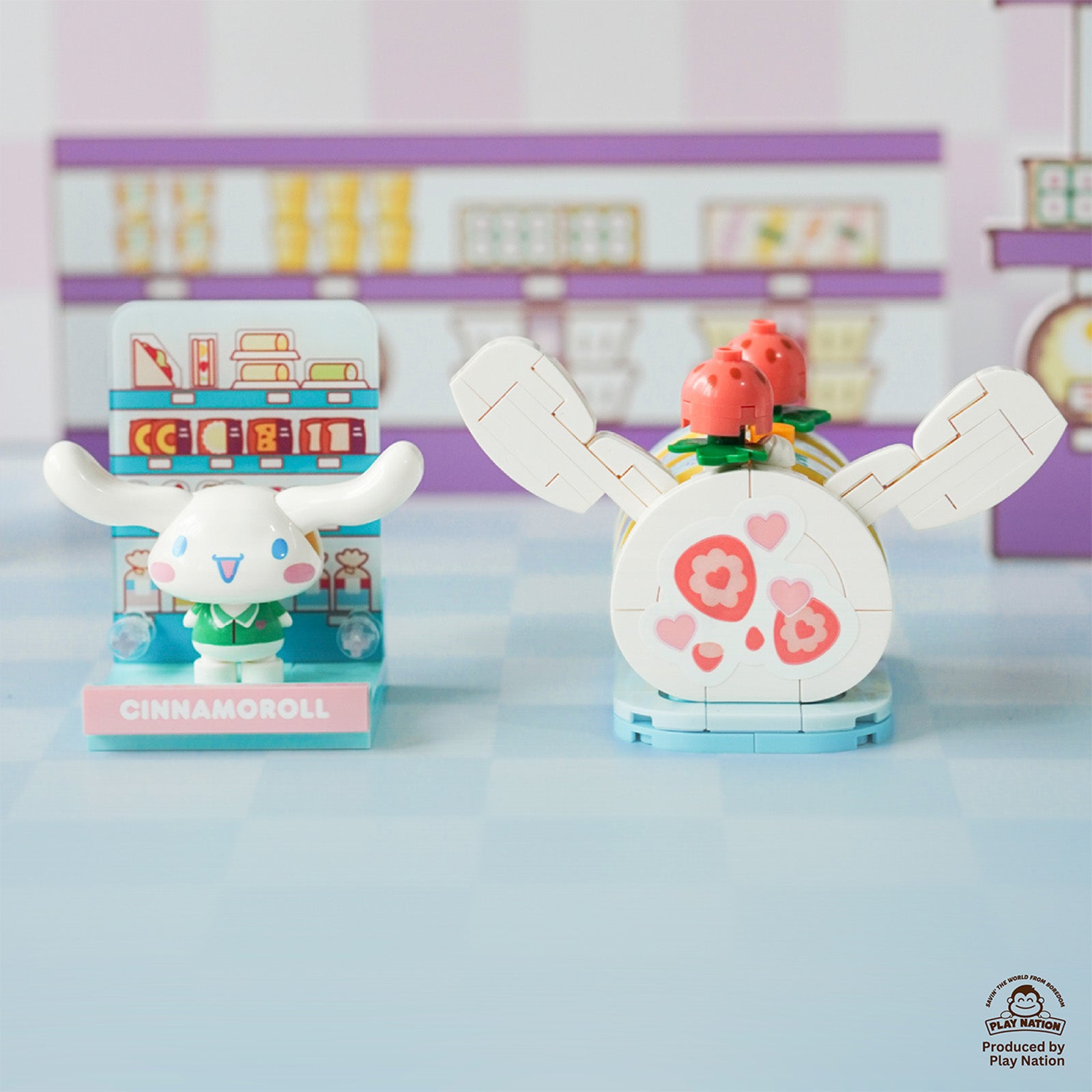 (Exclusive) Cinnamoroll Sugar Roll – Sanrio Konbini Building Blocks 1set