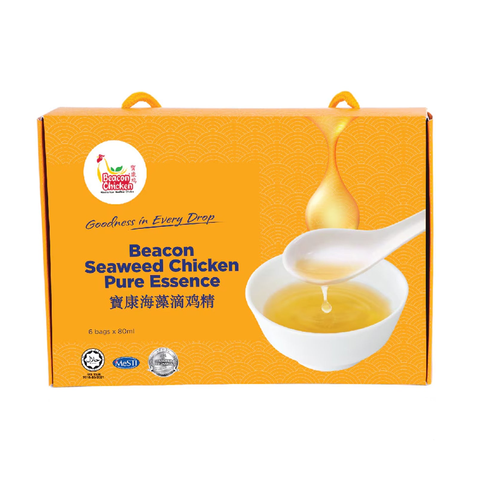 Beacon Seaweed Chicken Pure Essence 80ml x 6
