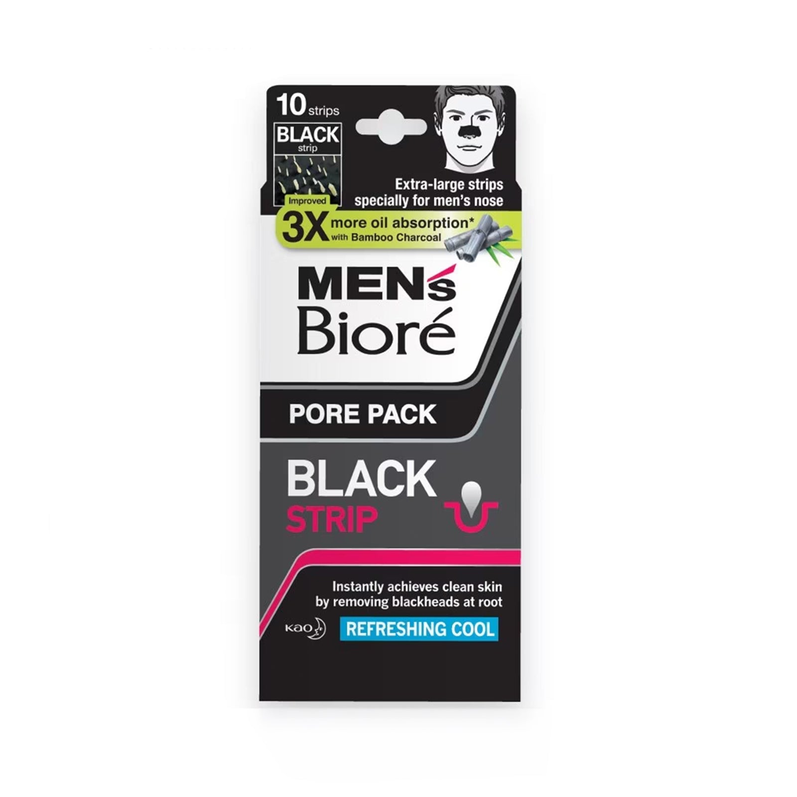 Biore Men’s Black Pore Pack 10pcs/pack