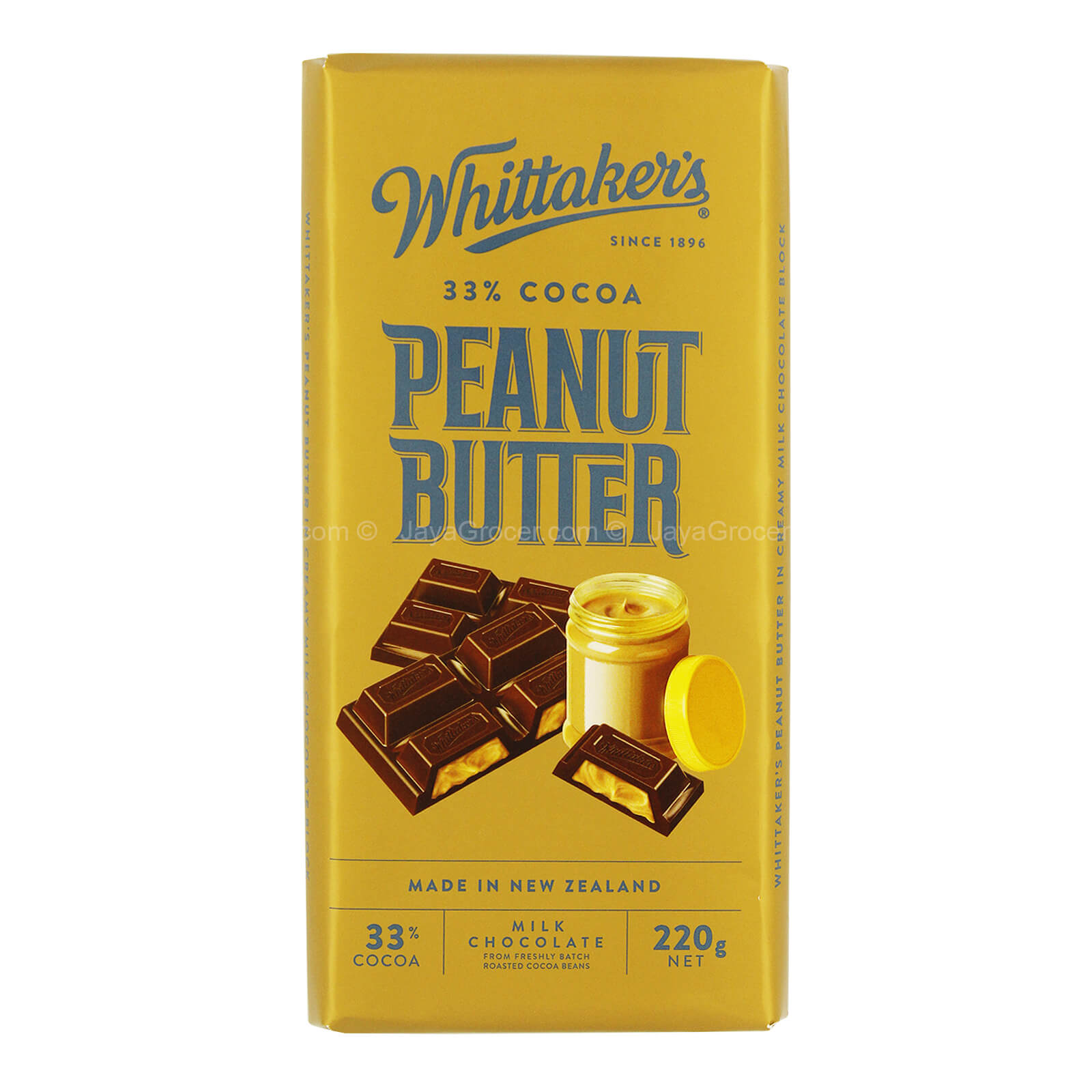 Whittaker’s Peanut Butter Chocolate Bar 220g